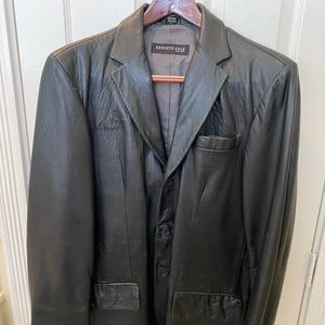 Kenneth Cole Leather Coat/Blazer